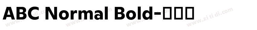 ABC Normal Bold字体转换 ABC Normal Bold字体转换